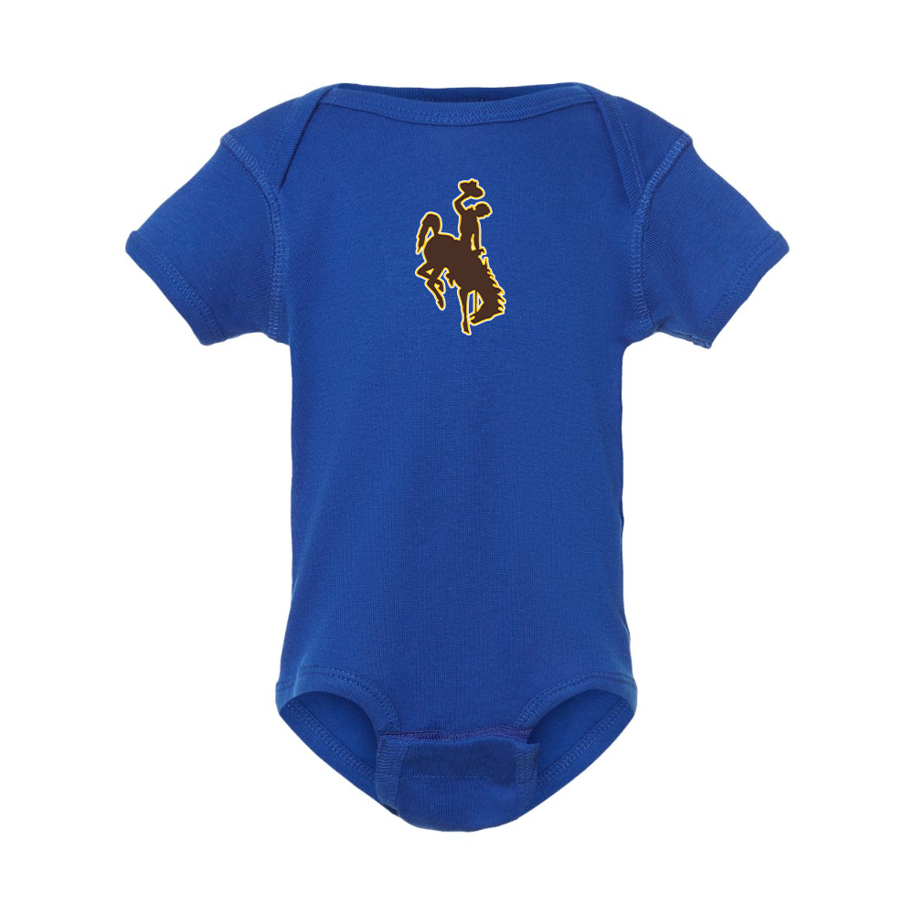 Wyoming Cowboys  Rabbit Skins Infant Baby Rib Bodysuit